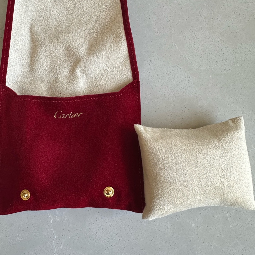 Authentic Cartier Jewelry Travel Pouch!
